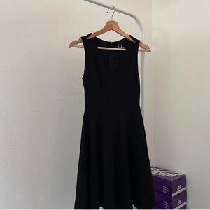 Lulu's Classic Black Midi Dress